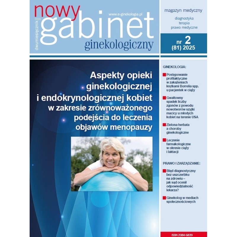 Nowy Gabinet Ginekologiczny nr. 2/2025 Nowy Gabinet Ginekologiczny nr. 2/2025